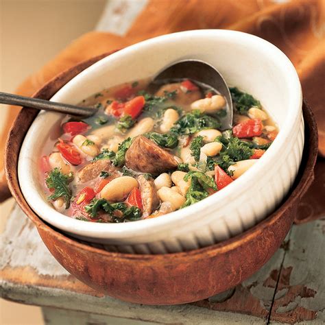 white-bean-sausage-soup-recipe-eatingwell image