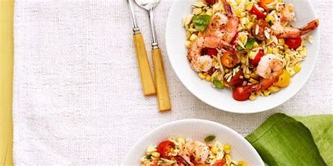 summer-orzo-with-shrimp-recipe-country-living image