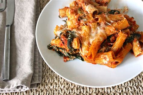baked-rigatoni-with-spinach-green-valley-kitchen image