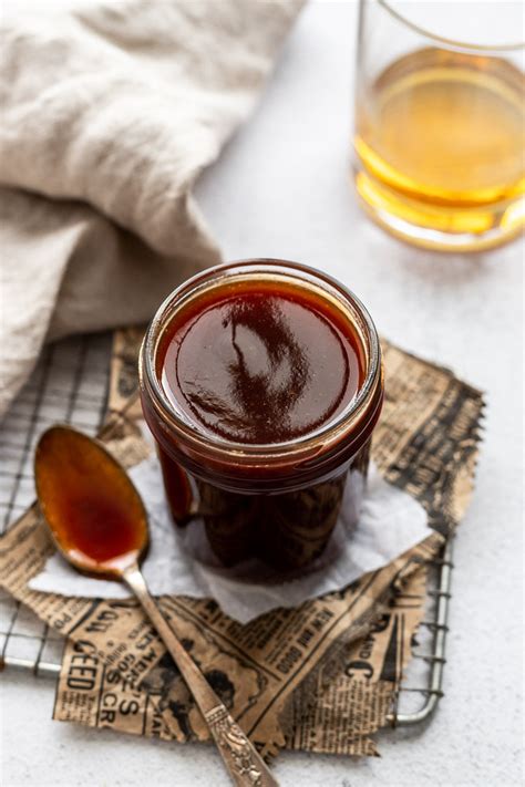 15-minute-homemade-bourbon-bbq-sauce-fork-in-the image