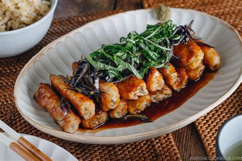 ginger-pork-rolls-with-eggplant-茄子の肉巻き生姜焼き image