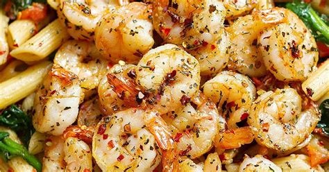 10-best-garlic-shrimp-spinach-pasta-recipes-yummly image