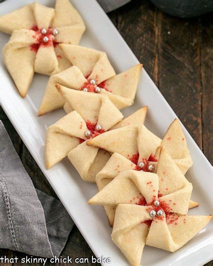 poinsettia-christmas-cookies-that-skinny-chick-can-bake image