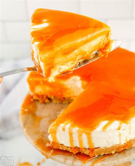 caramel-no-bake-cheesecake-butter-with-a-side image