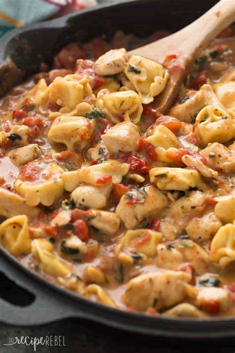 italian-chicken-tortellini-skillet-recipe-video-the image