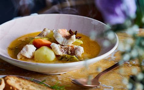 how-to-make-greek-fish-soup-with-avgolemono-egg image
