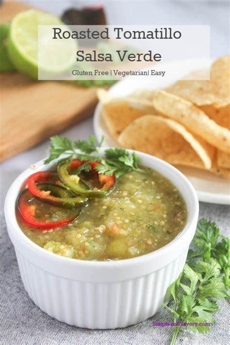 the-best-roasted-tomatillo-salsa-verde-easy-simple image