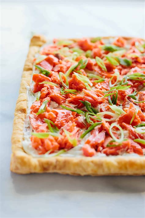 easy-smoked-salmon-puff-pastry-tart-coley-cooks image