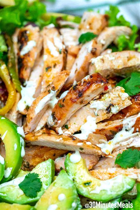grilled-chicken-fajita-salad-recipe-30-minutes-meals image