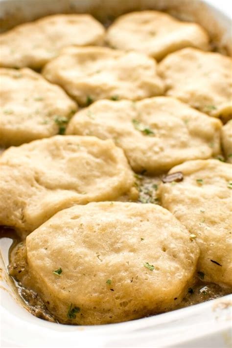 slow-cooker-chicken-gravy-and-biscuits image