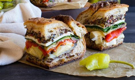 vegetarian-muffuletta-sandwich-honest-cooking image