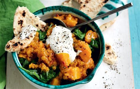 lentil-pumpkin-and-spinach-dhal-healthy-food-guide image
