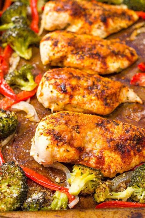 sheet-pan-chicken-and-broccoli-with-bell-peppers-family image