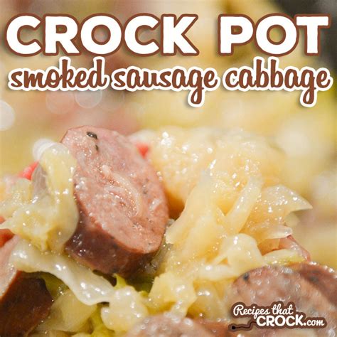 crock-pot-smoked-sausage-cabbage-low-carb image