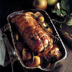 pork-loin-with-apples-cider-and-calvados-saveur image
