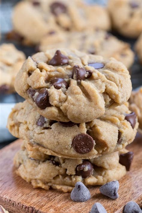 best-soft-peanut-butter-chocolate-chip-cookies-crazy image