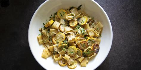 summer-squash-pasta-with-brown-butter-lemon image