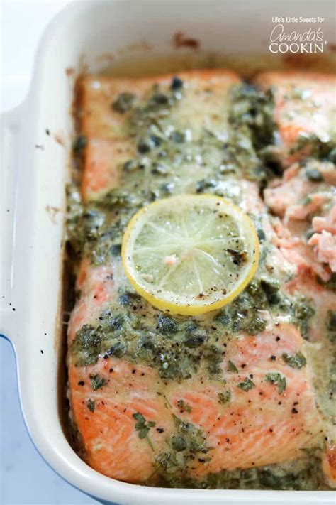 dijon-lemon-caper-salmon-served-with-roasted-dill-red image