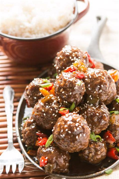 sweet-and-sour-meatballs-recipe-oven-or-crockpot image