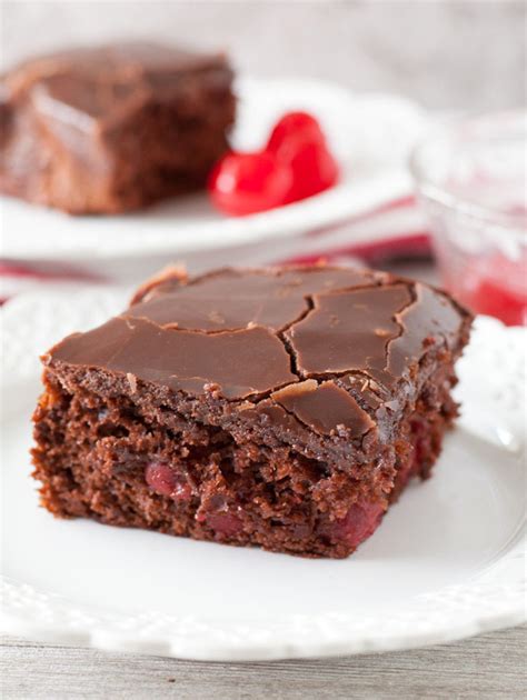 chocolate-cake-with-cherry-pie-filling image