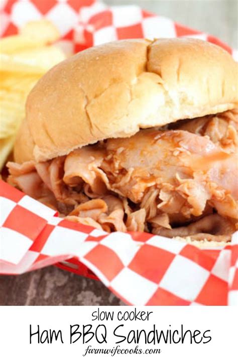 slow-cooker-ham-barbecue-sandwiches-the-farmwife image