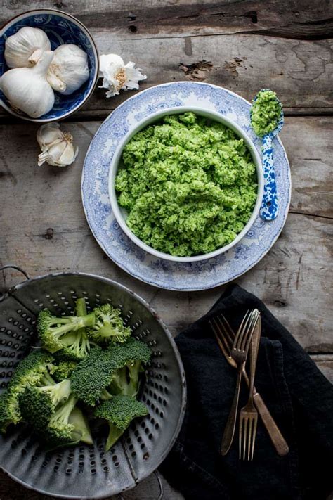 garlic-mashed-broccoli-healthy image