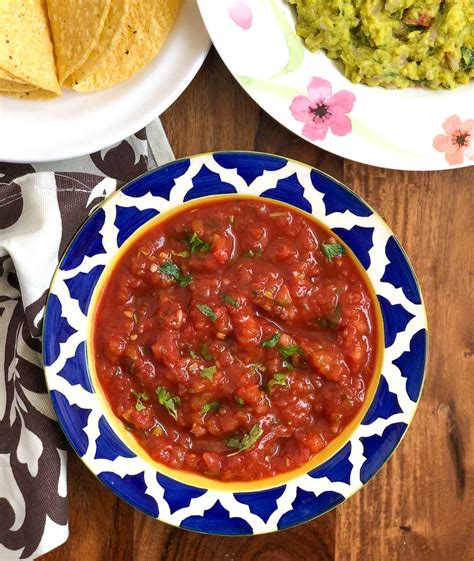 spicy-mexican-salsa-recipe-archanas-kitchen image
