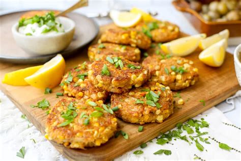 baked-corn-crab-cakes-healthyish-foods image