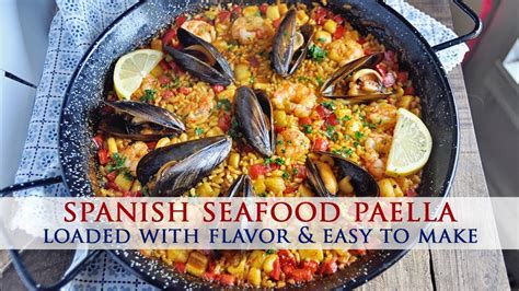 authentic-spanish-seafood-paella-recipe-youtube image