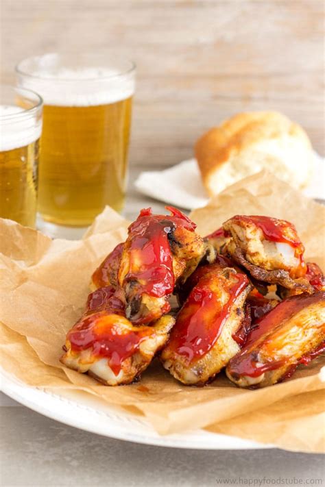 sweet-and-spicy-sticky-chicken-wings-recipe-happy image