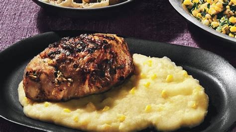 grilled-mustard-chicken-with-fresh-corn-polenta-bon image
