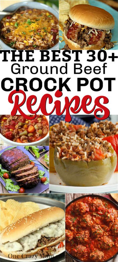 30-frugal-ground-beef-crock-pot-recipes-one-crazy image