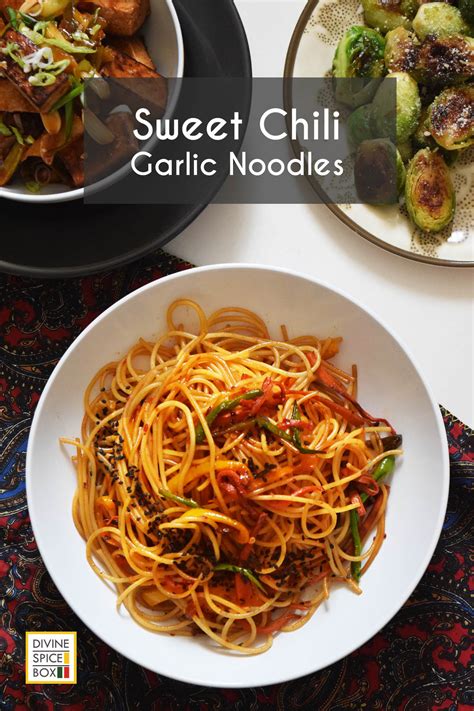 sweet-chili-garlic-noodles-10-min-recipe-divine-spice image