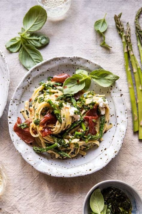 spicy-pesto-asparagus-and-ricotta-pasta-with-crispy image