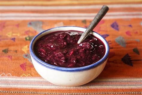 honey-rhubarb-and-blueberry-compote image