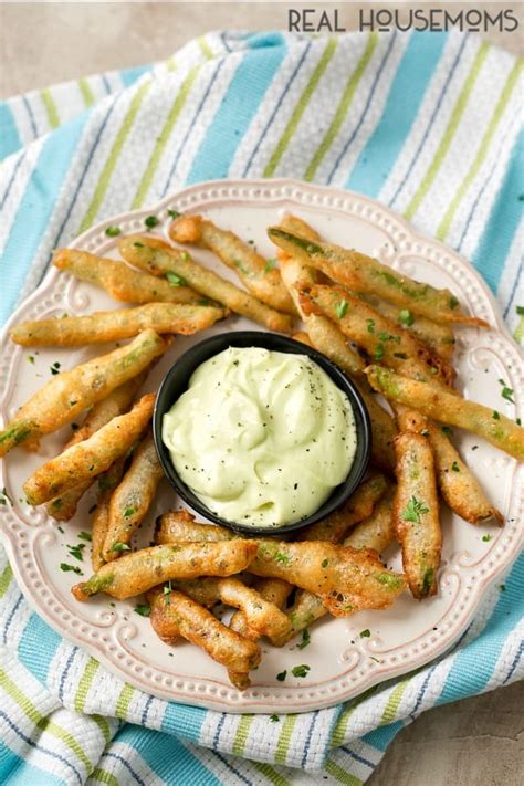 crispy-fried-green-beans-with-wasabi-mayo-real image