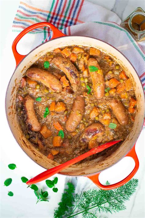 stewed-sausage-hotpot-recipe-one-pot-keto image