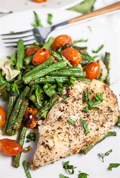 sheet-pan-italian-chicken-and-green-beans-the-rustic image