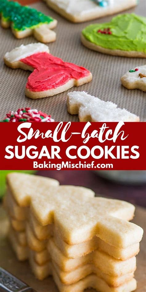small-batch-of-cut-out-sugar-cookies-no-chill-baking image