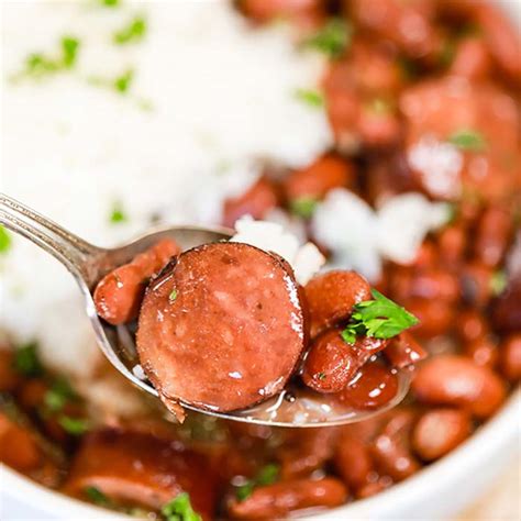 easy-crock-pot-red-beans-and-rice-eating-on-a-dime image