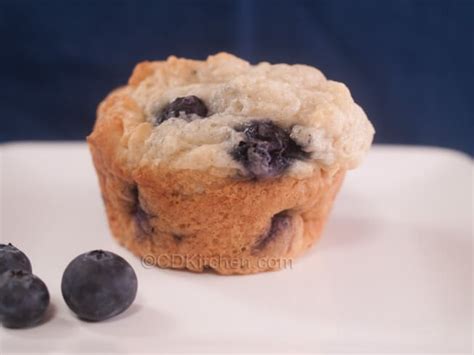 low-sugar-blueberry-muffins image