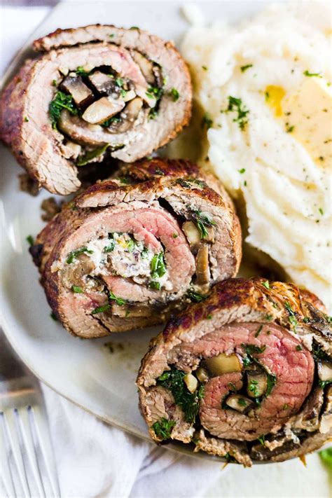 mushroom-and-spinach-stuffed-flank-steak-what image
