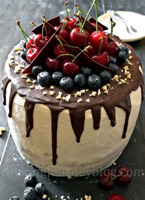chocolate-cherry-layer-cake-recipe-birthday-cake image