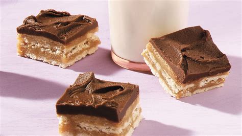 chocolate-caramel-cracker-bars image