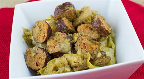 greek-style-slow-cooker-sausage-and-artichokes image