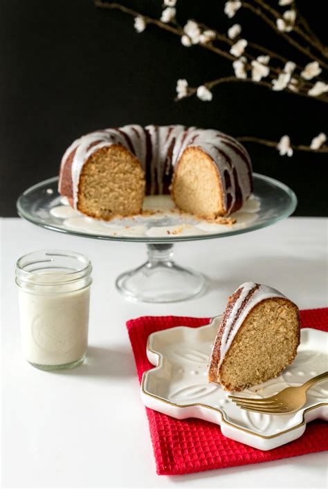 spiked-eggnog-cake-with-rum-glaze-lip-smacking image