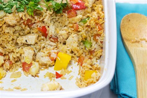 healthy-tex-mex-chicken-and-rice-casserole image