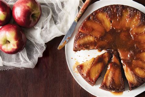 apple-upside-down-cake-recipe-king-arthur-baking image