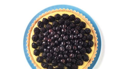 lime-tart-with-blackberries-and-blueberries image