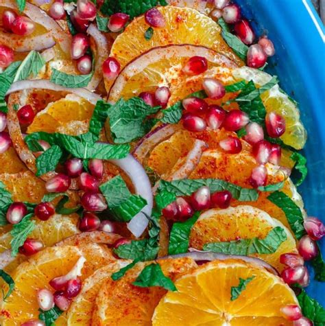 simple-mediterranean-orange-salad-with-pomegrantes image